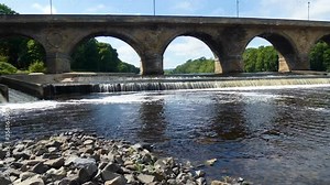 old bridge over the Hexham river