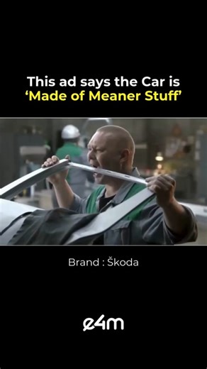 exchange4media on Instagram: "Skoda's 2012 commercial for the Fabia RS, “Mean Green,” marked a dramatic shift from its earlier lighthearted “Cake” ad. The new spot traded frosting and fun for metal, fire, and a hard-rock twist on “My Favourite Things,” showcasing the car’s tougher identity. The campaign closed with “Made of meaner stuff,” signaling that the Fabia RS had moved past cute and was built for pure performance. @skodagram #e4m #Skoda #AutoAds #Advertising"