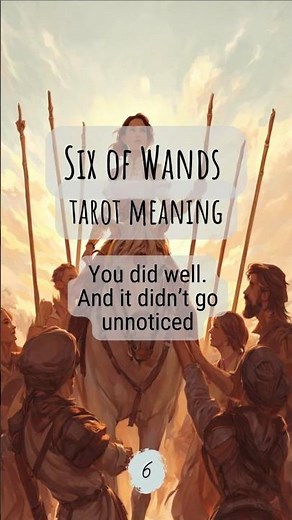 Tarot Meaning: Six of Wands 🔥 Victory, Success & Recognition