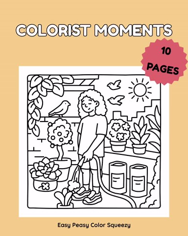 Coloring Pages for Adults Bundle | 10 Printable Digital Download PDF | Colorist Moments Coloring Book - Etsy