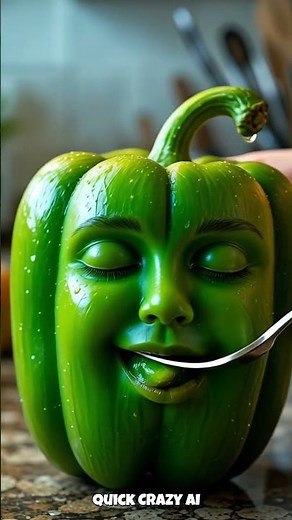 👉 When Fruits Start Thinking 🧠🍎🫑🍌🥑 | Hyper-Realistic 3D Face Art Compilation #3danimation