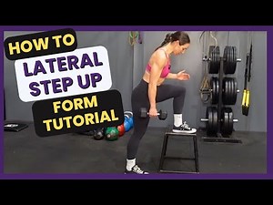 Dumbbell Lateral Step Up Exercise Tutorial | Glute Workout