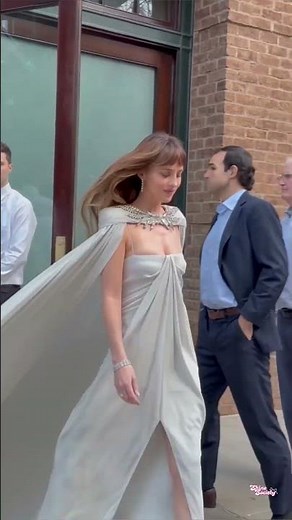 Dakota Johnson merged an ethereal aesthetic with grandeur in Valentino at the Time 100 Gala in NYC