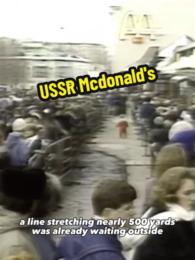 The USSR's first Mcdonald's #history