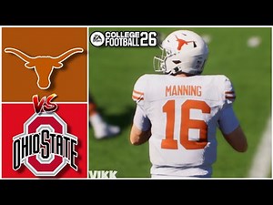Texas vs Ohio State Week 1 Simulation (College Football 26)