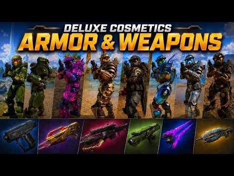 Halo Campaign Evolved Deluxe Cosmetics Showcase | All Armor & Weapon Skins
