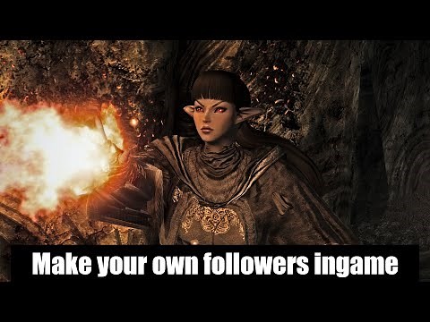 Skyrim Se: Make your own followers ingame