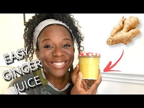 Quick Easy Ginger Juice Without a Juicer