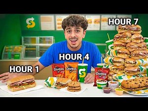 I Ate ONLY Fast Food For A Day, But Doubled My Budget Every Hour
