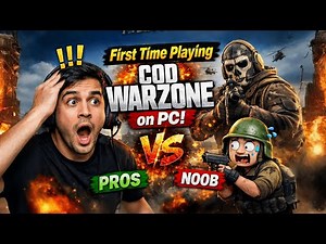 First Time Playing COD Warzone on PC 😱 | Noob vs Pros! [No Commentary]