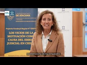 Minister María Cristina Gajardo speaks at seminar on the duty of judicial motivation in Copiapó