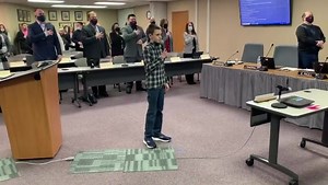 4.2K views · 185 reactions | Fantastic job by Franklin Middle School SDJ 7th-grader Henry Flister, who started out tonight’s School Board Meeting with the Pledge of Allegiance! #janesvillepromise | School District of Janesville, WI | Facebook