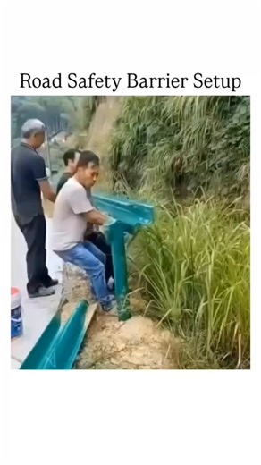 Meets science on Instagram: "This process involves the installation of safety barriers along roads and highways to protect vehicles and pedestrians. Road barriers help prevent accidents by controlling traffic flow and minimizing the impact of collisions. The installation includes site preparation, precise alignment, securing the barrier structures, and ensuring they meet safety standards. . . . #roadsafety #barrierinstallation #trafficsafety #highwaysafety #infrastructuredevelopment #constructio