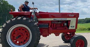 Utica antique tractor ride fundraiser gives back to toddler hit by baseball