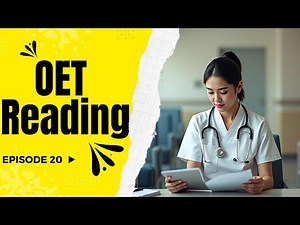 OET Reading Practice Test 20 Best material All profession | OET Answers Official
