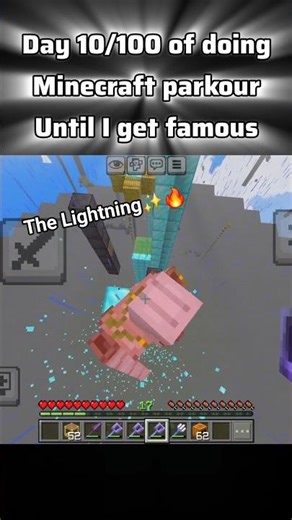 Minecraft parkour easy 😎🤭🔥🥚🤌🏻💪 | PrimePlayerZX #minecraft #minecraftshorts #mlg #minecraftgameplay