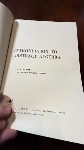 Rare Abstract Algebra Book