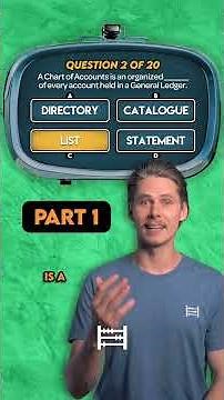 Chart of Accounts Quiz (Part 1 of 4)