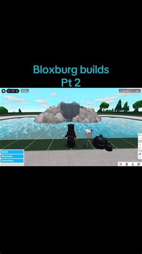 Bloxburg Builds: Realistic Waterfall and Gazebo