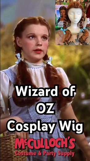 This Wizard of OZ wig is perfect for Dorothy cosplayers. #costume #cosplay #halloweencostume