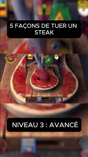 5 FAÇONS DE TUER UN STEAK (NIVEAU 3 : AVANCÉ) !!! 😱 #fyp #horreur #CharlieTheSteak #shorts