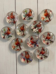 Cardinal Magnets - Cardinals - Bird Magnets - Cardinal Decor - Etsy Canada