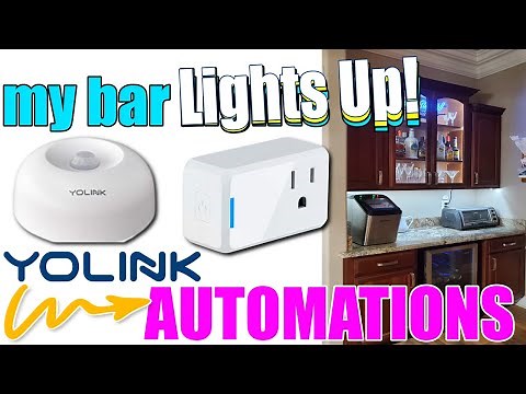 AUTOMATIONS with YoLink | Motion Sensor & Mini Plug | Activating Lights with MOTION or NO Motion