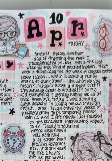 4/10/26! i have nothing much to say for today’s caption (˶ᵔ ᵕ ᵔ˶) hope everyone has a splendid day/night! #journal #journaling #journalideas #journalwithme #journalinspiration