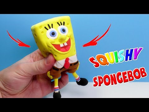 Making SQUISHY SPONGEBOB SquarePants with Clay
