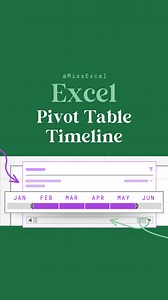 Pivot Table Timeline ⏳Click the link in my bio to register for my FREE Excel training 💯 #excel #exceltips #exceltraining | Miss Excel