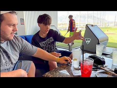 HE LANDED A GOLF ROCKET! My 3 sons!