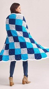 Let’s stitch our Violet’s Granny Square Blanket 🫶 This pattern is great for someone looking to make an easy blanket or even stitching their first one! You can download the pattern for FREE at premieryarns.com. | Premier Yarns