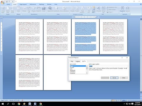 Shortcut Key to Delete Pages In MS Word (Delete Entire Page)