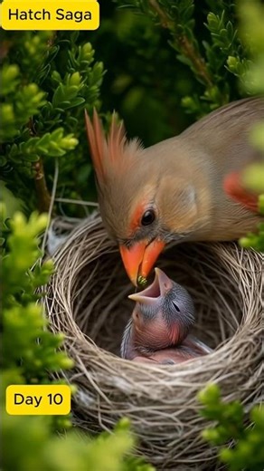 Northern Cardinal Growth Documentary #wildlifedocumentary BirdWatchingUSA #BirdGrowth