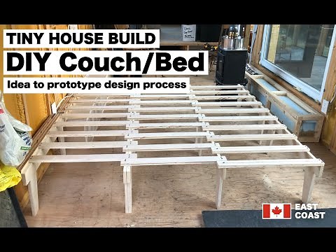 Denis Daigle - tinylifeTAKEOVER - Tiny House Build - DIY couch/bed - Idea to prototype design