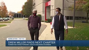 12K views · 291 reactions | Former Detroit Red Wings forward Drew Miller is finding his next career after hockey. We caught up with the new insurance agent, who's happy to be working at home. | Brad Galli WXYZ | Facebook