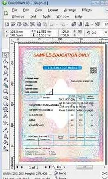 #Corel Design, watermark in corel draw,water mark in corel draw, mark sheet in corel draw, add