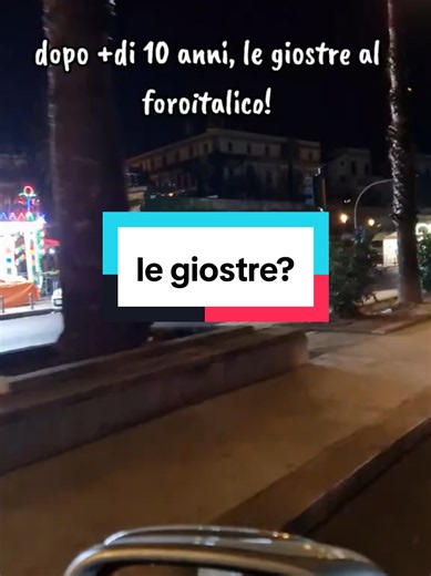 Le giostre al Foro Italico: finalmente o forse no?