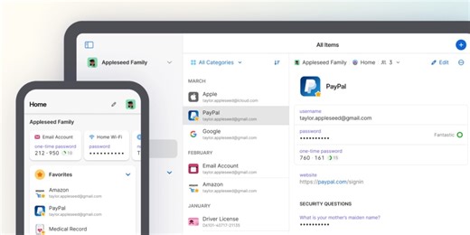 Shop online securely with a 1Password login management system at 40% off