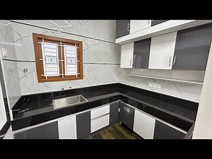 16x8 feet Indian Modular Kitchen Design🔥🔥with Dining Space🏠