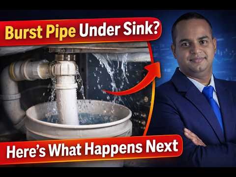 Burst Pipe Under Sink? Here's What Happens Next