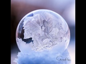 Amazing frozen soap bubbles and how to photograph tutorial
