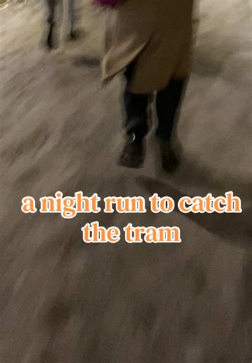 it was tricky not to slip 🧊 #running #slippery #ice #winter #tram @Mellymel @Lulise