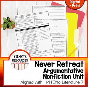 Never Retreat by Paul Fleischman Aligned with HMH 7 Digital and Print