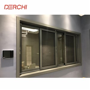 [Hot Item] Derchi Aluminium Impact Glass Latest Sliding Window Design