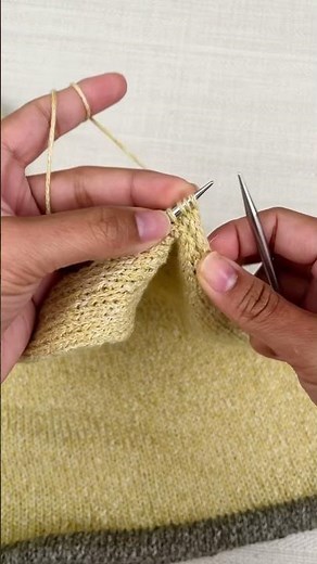 I-cord edge bind off in the round - knitting tutorial #knittinghelp #knittutorial