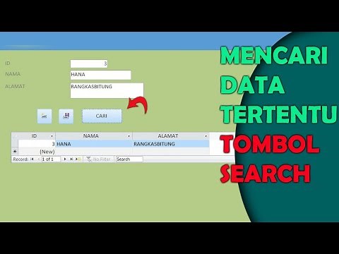 Cara Membuat Tombol Pencarian di Access