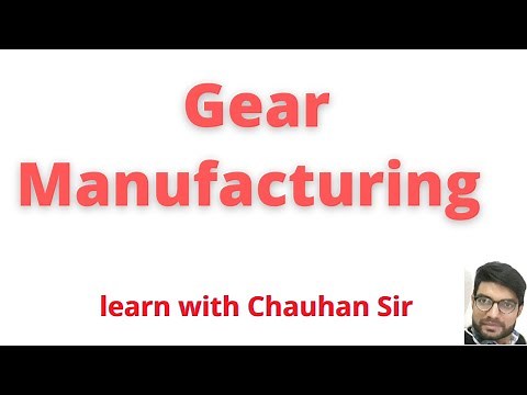Gear Manufacturing and Gear Finishing Methods