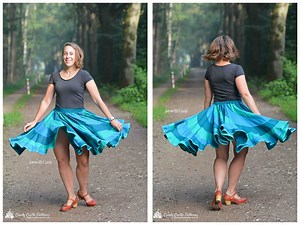 PDF Sewing Pattern – Peppermint Swirl Skirt & Dress – All Adult Sizes, Twirly Woven Dress, Custom Fit, Beginner-friendly - Etsy