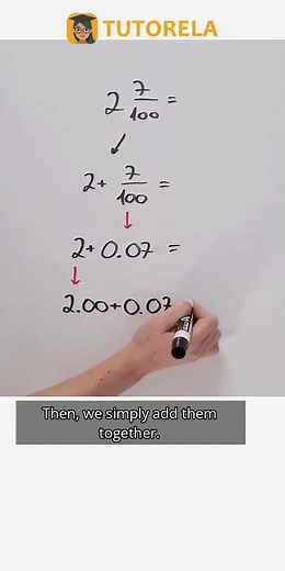 Converting 2 7/100 to Decimal: A Step-by-Step Guide #Math #DecimalFractions-Basic